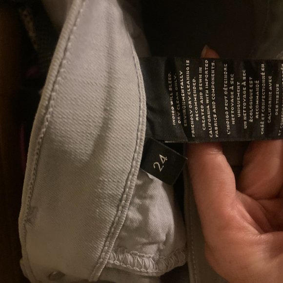 J Brand Iridescent Silverspoon Skinny Jeans Size 24 - Picture 5 of 9